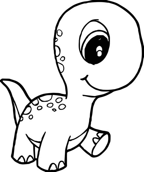 Baby Dinosaur Coloring Pages for Preschoolers | Activity Shelter ...