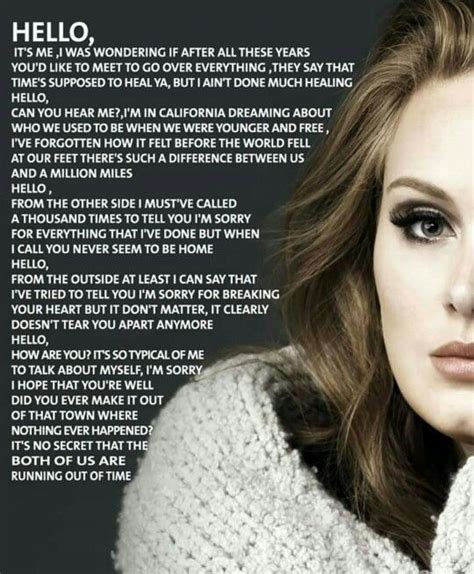 Here are the Adele Songs You Love Most Hello by Adele || lyrics | Music ...