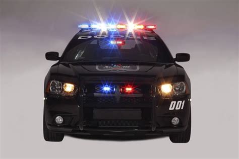 Dodge Charger Pursuit Police vehicle with Mopar push bumper, lightbar ...