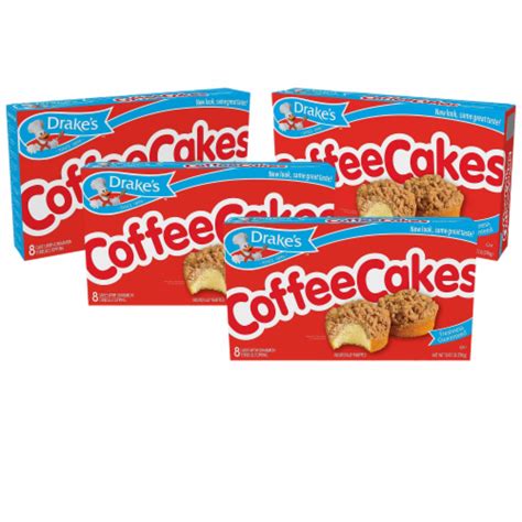 Drake's Coffee Cakes, 4 boxes, 32 Individually Wrapped Breakfast ...