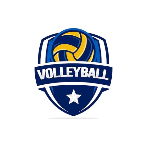 Premium Vector | Volleyball logo