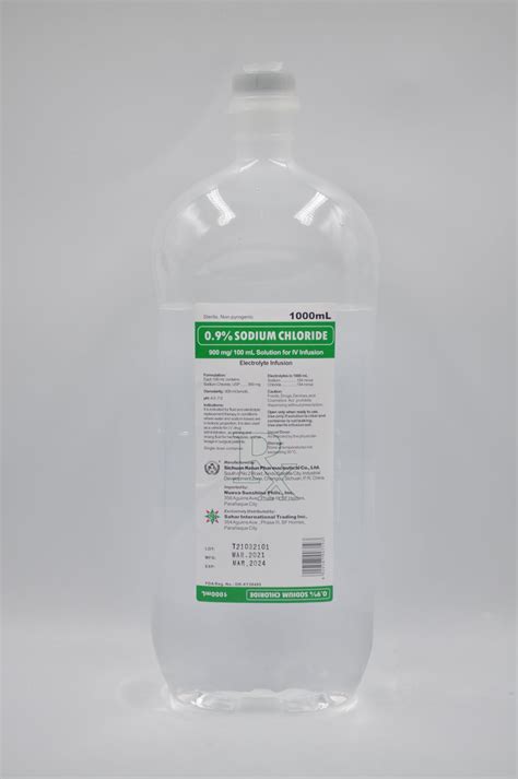 0.9% SODIUM CHLORIDE 100 mL/1000 mL | Sahar Pharma