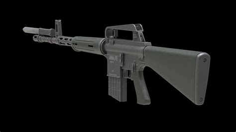 Armalite AR-10 3D Model by frezzy