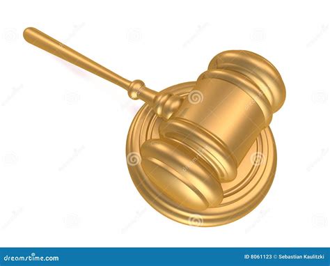 Golden gavel stock illustration. Illustration of judgment - 8061123