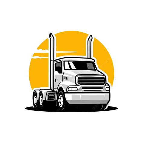 Orange Truck Clipart