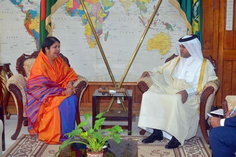 Speaker of Parliament of Republic of Bangladesh Meets Qatari Ambassador