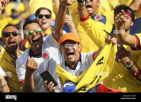 Los Angeles, California, USA. 3rd June, 2016. Colombia fans in a Copa ...