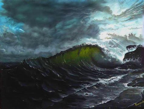 Dark Sea Painting by Demoncio