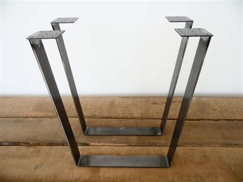 Metal Dining Table Legs 28 Trapezoid Table Legs Flat - Etsy | Dining ...