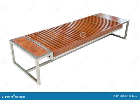 Modern Wood Long Chair Stock Photos - Image: 33119783