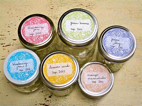 21 Sets of Free Canning Labels for Jars