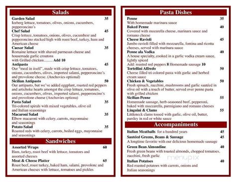 Menu of Russo's Bar & Grill in Amsterdam, NY 12010