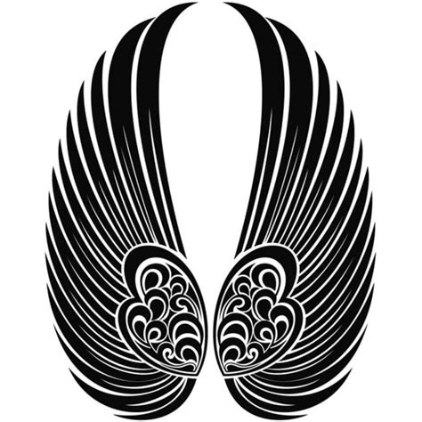 Gothic Angel Wings Wall Sticker