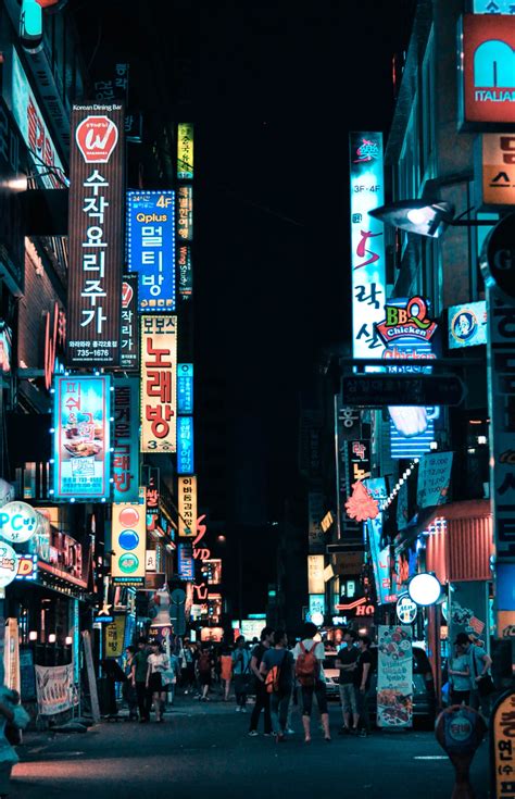 buildings with pathway surround by people photo – Free Seoul Image on ...