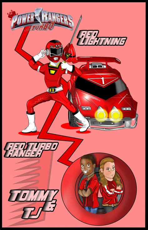 Red Turbo Ranger-Tommy and TJ by DK-DarkKitty on DeviantArt