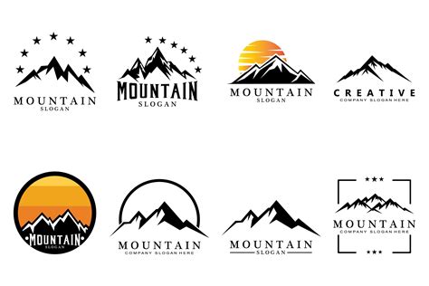 Mountain Logo Design Graphic by AR Graphic · Creative Fabrica