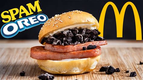 McDonald's China Spam and Oreo Burger Recipe - YouTube