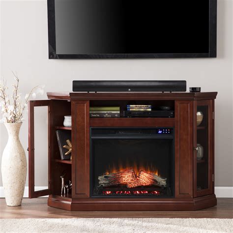 Corner Electric Fireplace Cherry – Fireplace Guide by Linda