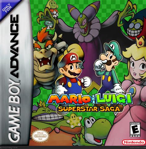 Viewing full size Mario & Luigi Superstar Saga box cover