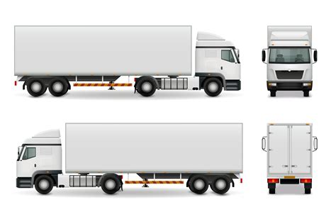 Realistic Heavy Truck Advertising Mockup 481184 Vector Art at Vecteezy