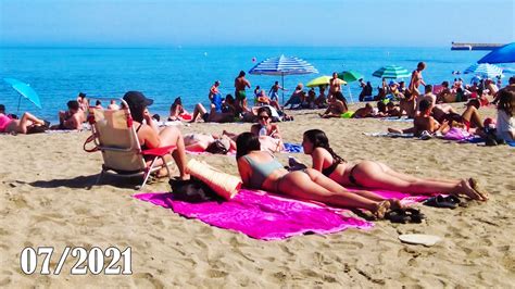 Malaga Spain Beach Walk in July 2021 [4K] - La Vie Zine