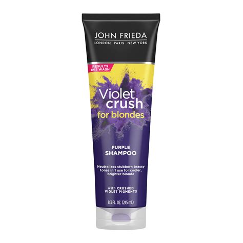 John Frieda Violet Crush Purple Shampoo, 8.3 fl oz Shampoo for Brassy ...