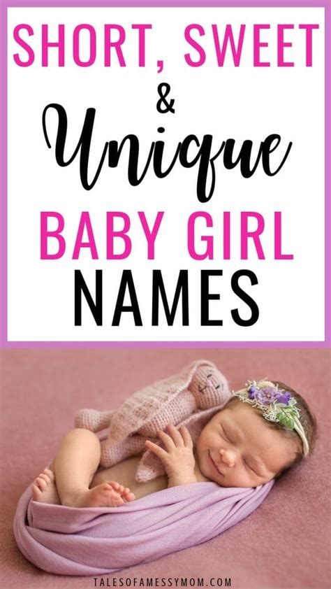 Short, Sweet, and Unique Baby Girl Names (And Their Meanings) - Tales ...