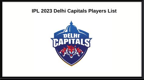 IPL 2024 Delhi Capitals (DC) Players List, Team Matches, and full Squad