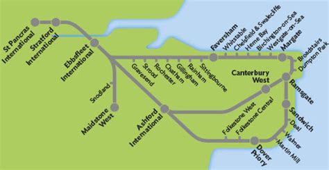 Javelin Train Route Map - High Speed Routes & Stations