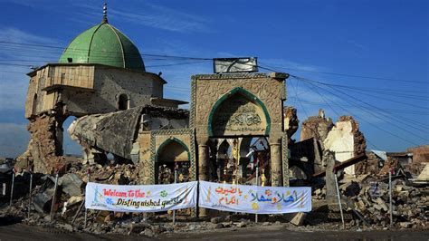 Iraq begins rebuilding of Mosul landmark Great Mosque of al-Nuri - BBC News