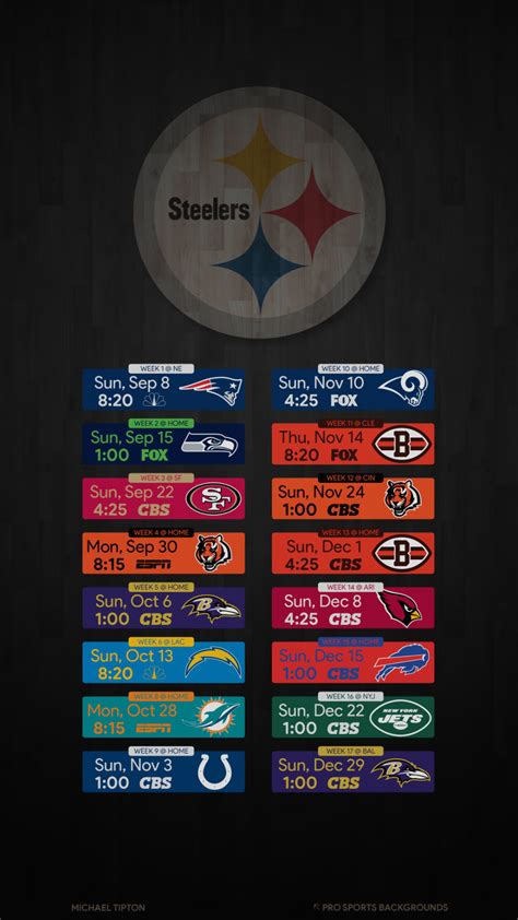 2023-2023 Steelers Schedule - Nfl Schedule 2023