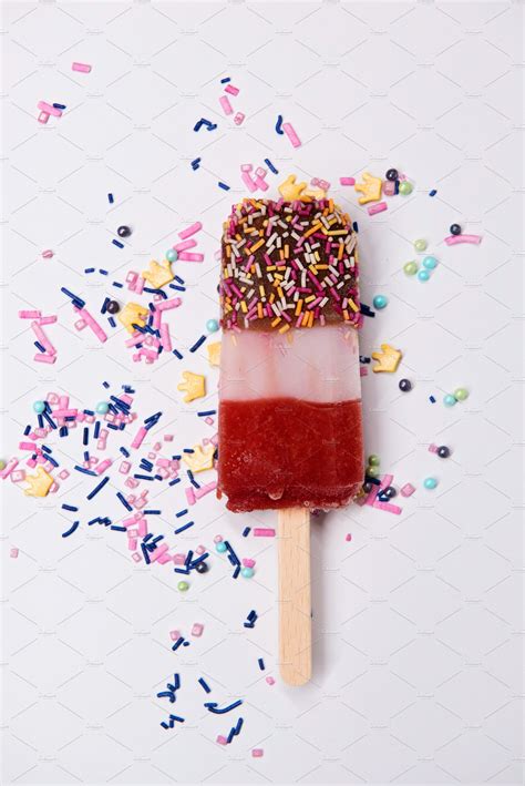 Ice cream on stick containing ice, cream, and icecream | Food Images ...