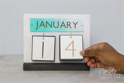 DIY Desk Calendar — SIMPLY HANDMADE STUDIOS