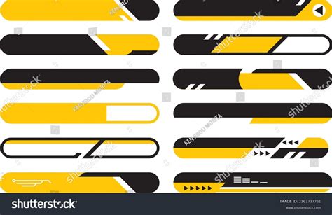 Vector Image Set Tv News Bar Stock Vector (Royalty Free) 2163737761 ...