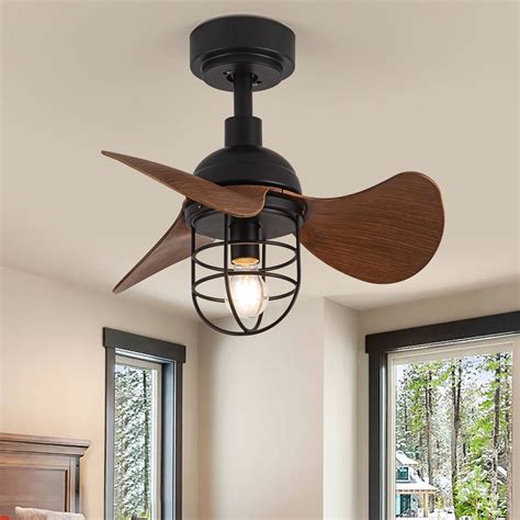 Tangkula Farmhouse Ceiling Fan With Light, Rustic LED Ceiling Fan With ...