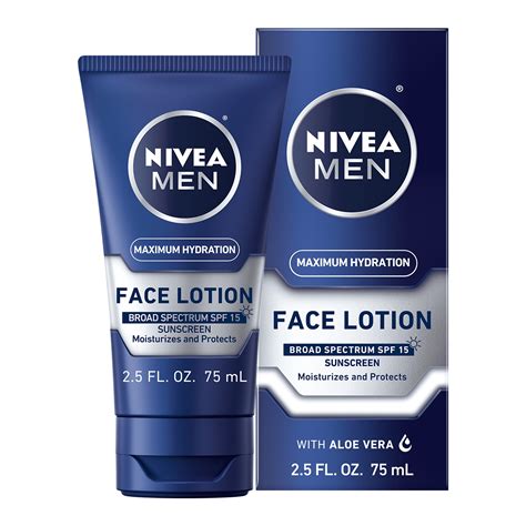 NIVEA MEN Maximum Hydration Face Lotion with Broad Spectrum SPF 15 ...