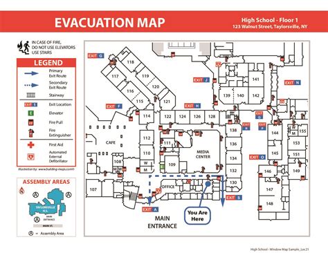 Emergency Evacuation Floor Plan Sample | Floor Roma