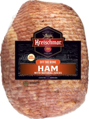 Kretschmar® Off The Bone Ham Fresh Sliced Deli Meat, 1 lb - Kroger