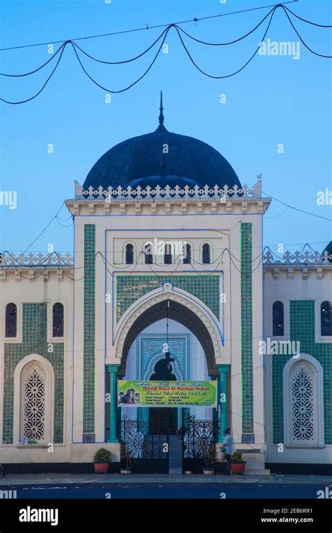 Indonesia, Sumatra, Medan, Great Mosque Stock Photo - Alamy