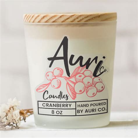 Custom Candle Labels | Durable & Heatproof