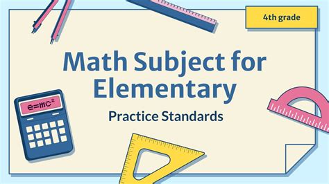 Math for Elementary: Practice Standards | Google Slides & PPT