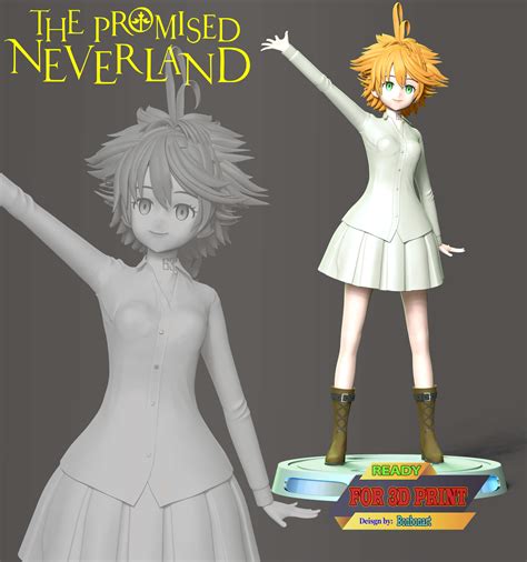 Emma The Promised Neverland Print Ready 3D Model By Bon Bon Art ...