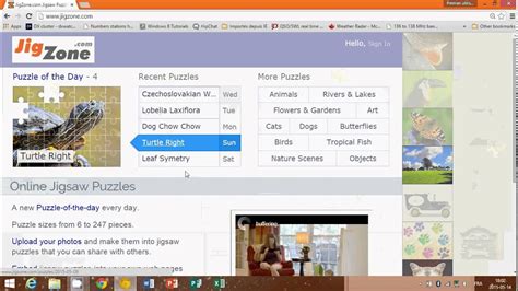 JigZone great website for jigsaw puzzles lovers on the internet - YouTube