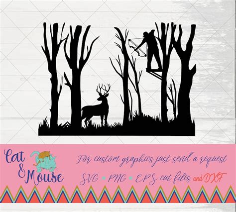 Deer in Woods Hunting SVG Cricut Cut Files SVG Shirt SVG - Etsy