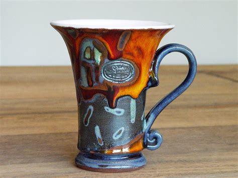 Hand Painted Pottery Mug - Unique Ceramic Cup - Danko Pottery ...