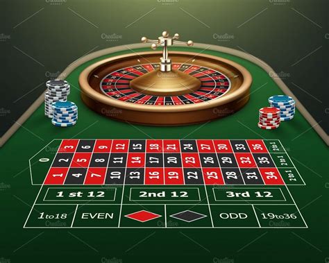 Casino roulette table | Pre-Designed Illustrator Graphics ~ Creative Market