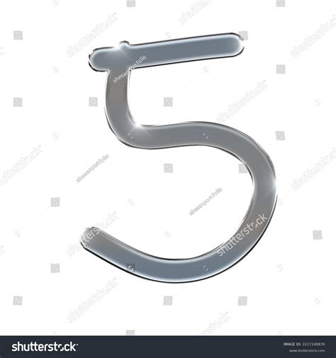 Silver Font Typography Stainless Silver Fonts Stock Illustration ...