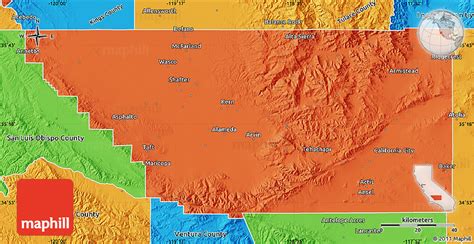 Political Map of Kern County