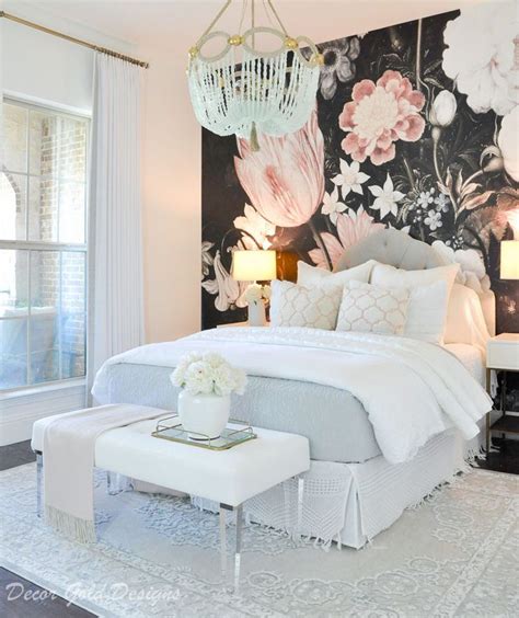 Sources - Decor Gold Designs | Black floral wallpaper, Floral bedroom ...