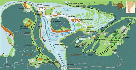 Iguazu National Park Map - Iguazu National Park Argentina • mappery